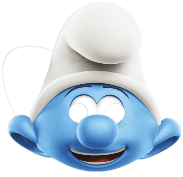 Парти маски Смърфовете“ ( Smurfs) - 6 броя