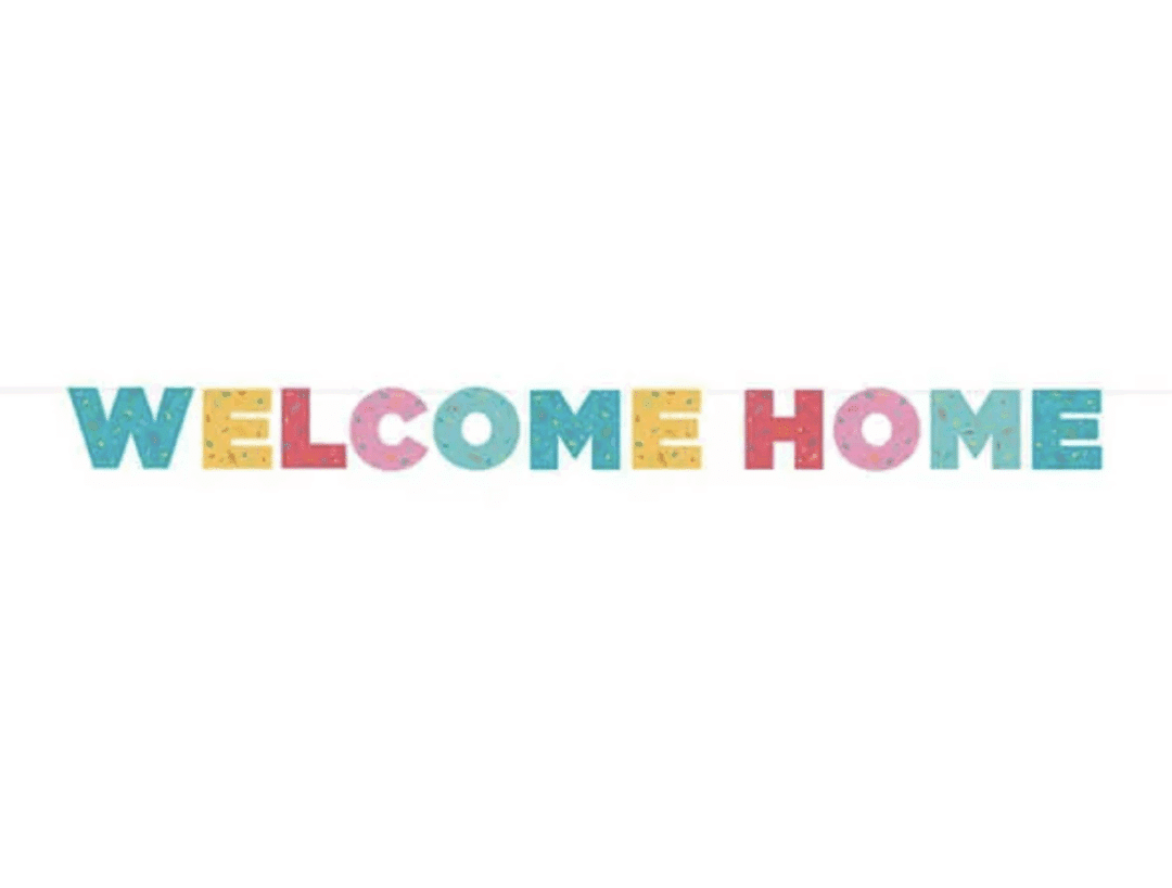 Банер с надпис Welcome Home – 250 см