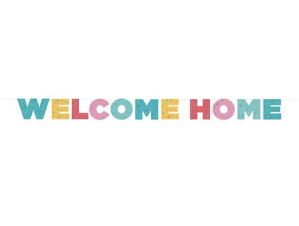Банер с надпис Welcome Home – 250 см