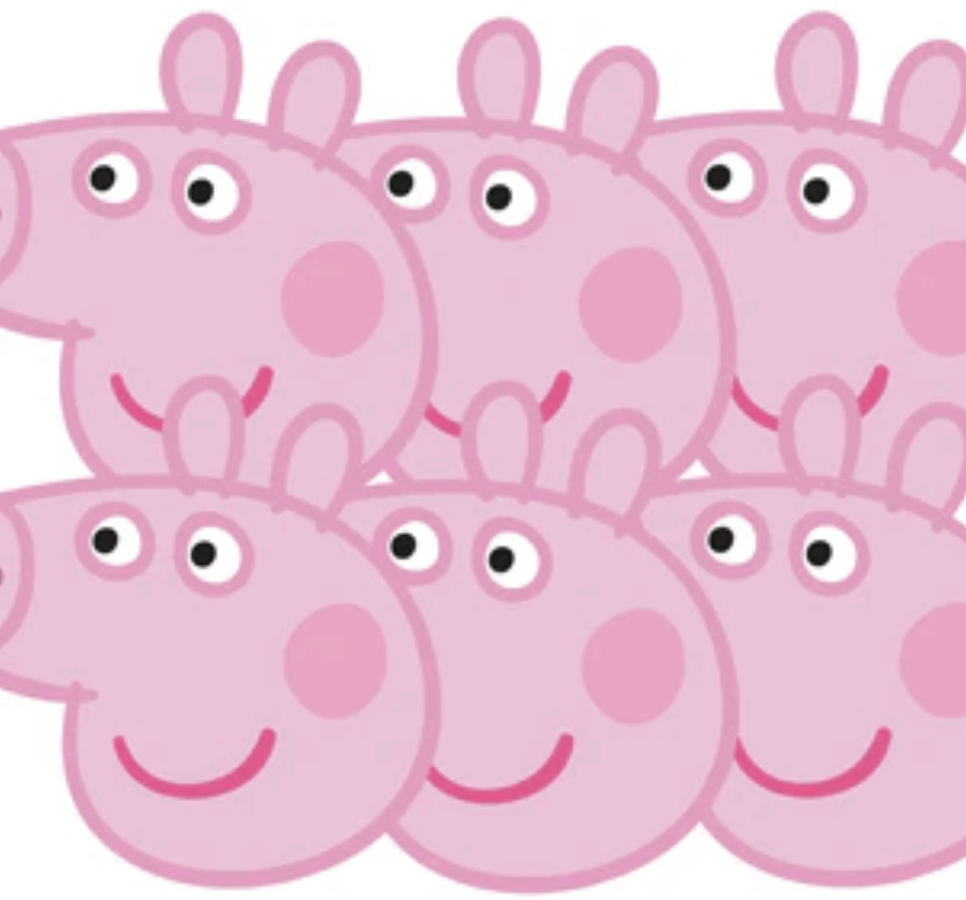 Парти маски Peppa Pig – 6 броя