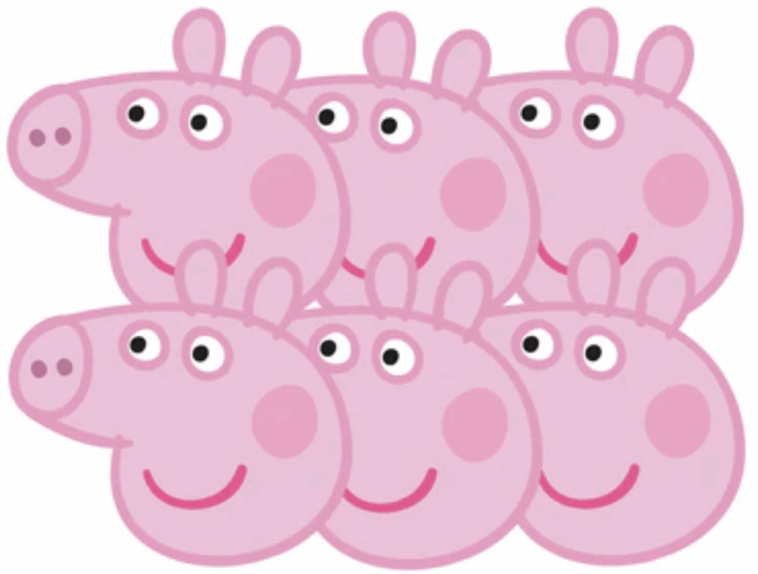 Парти маски Peppa Pig – 6 броя