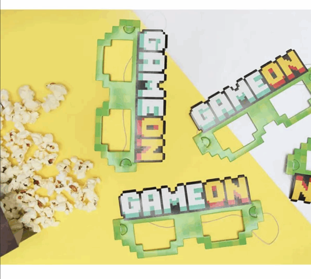 Парти маски Game On – 6 броя | Геймърски парти аксесоар - Image 2