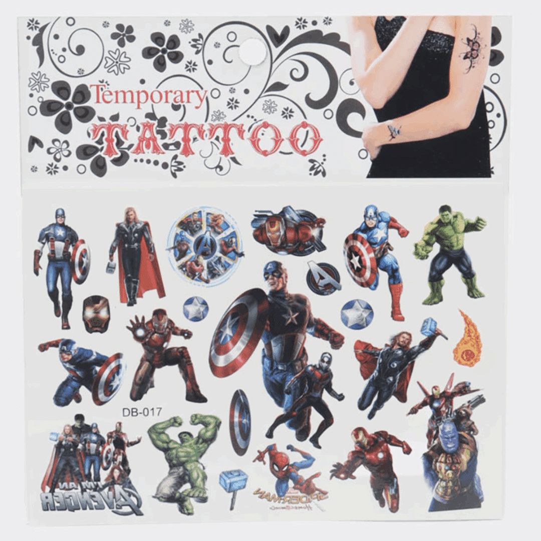 Татуировки временни Отмъстителите (Avengers) - 17 броя на лист