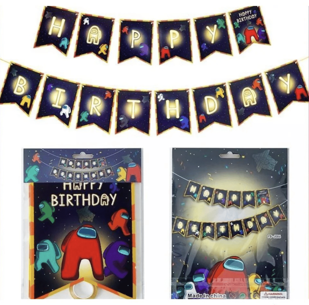 Банер Happy Birthday - Космос