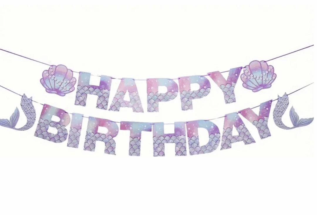 Банер Happy Birthday - Русалка - Image 4