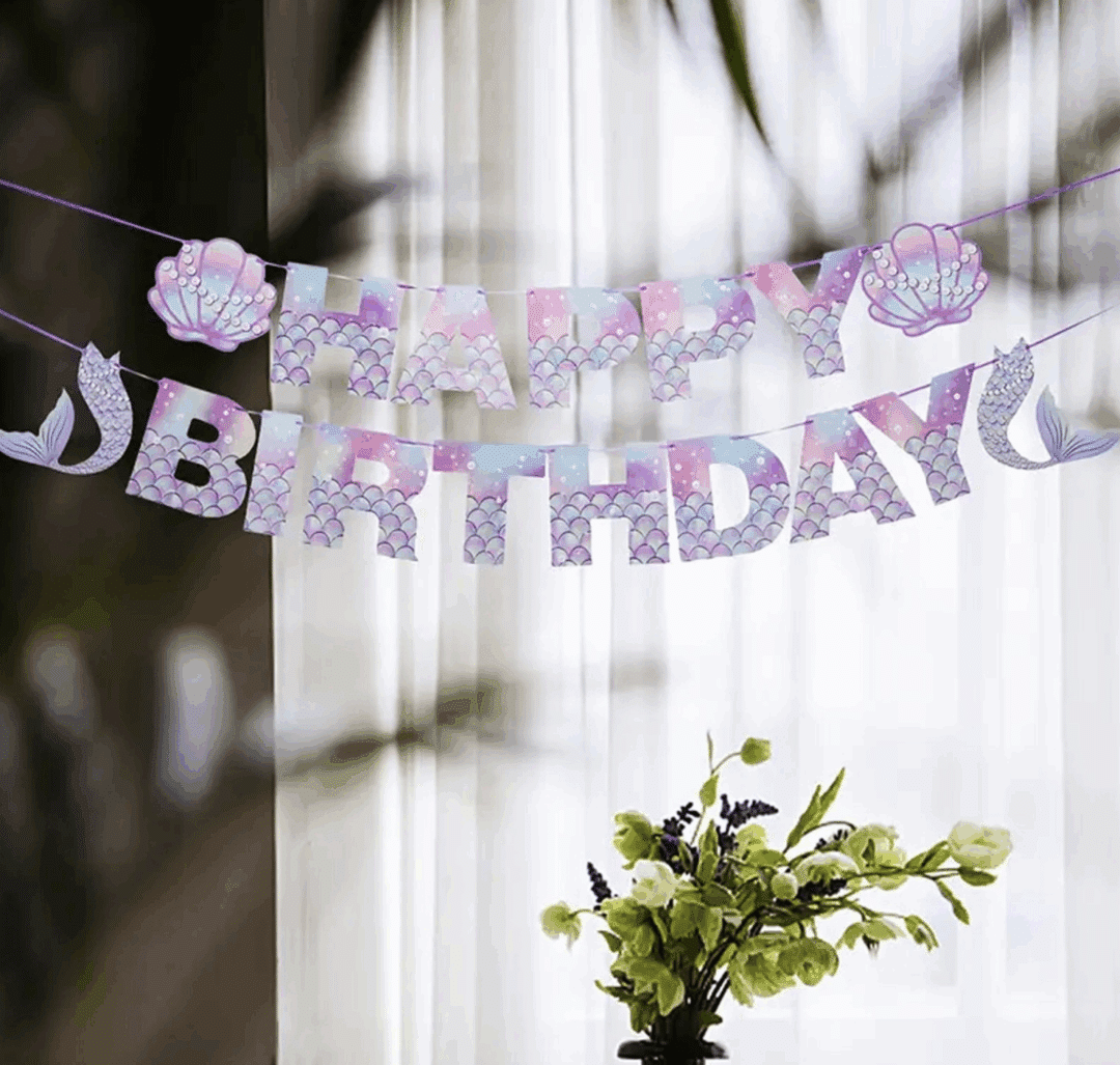 Банер Happy Birthday - Русалка - Image 2