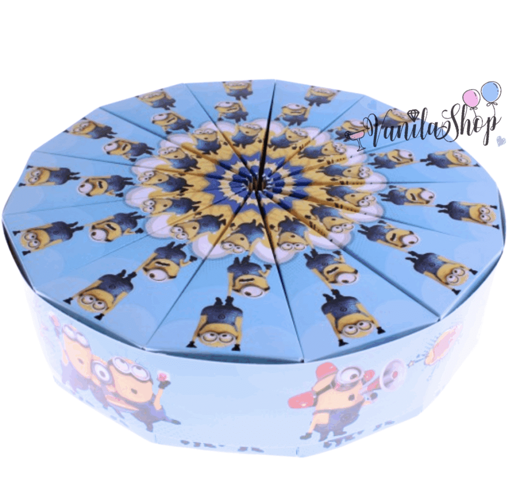 Картонена торта Миньони (Minions)– 13 парчета