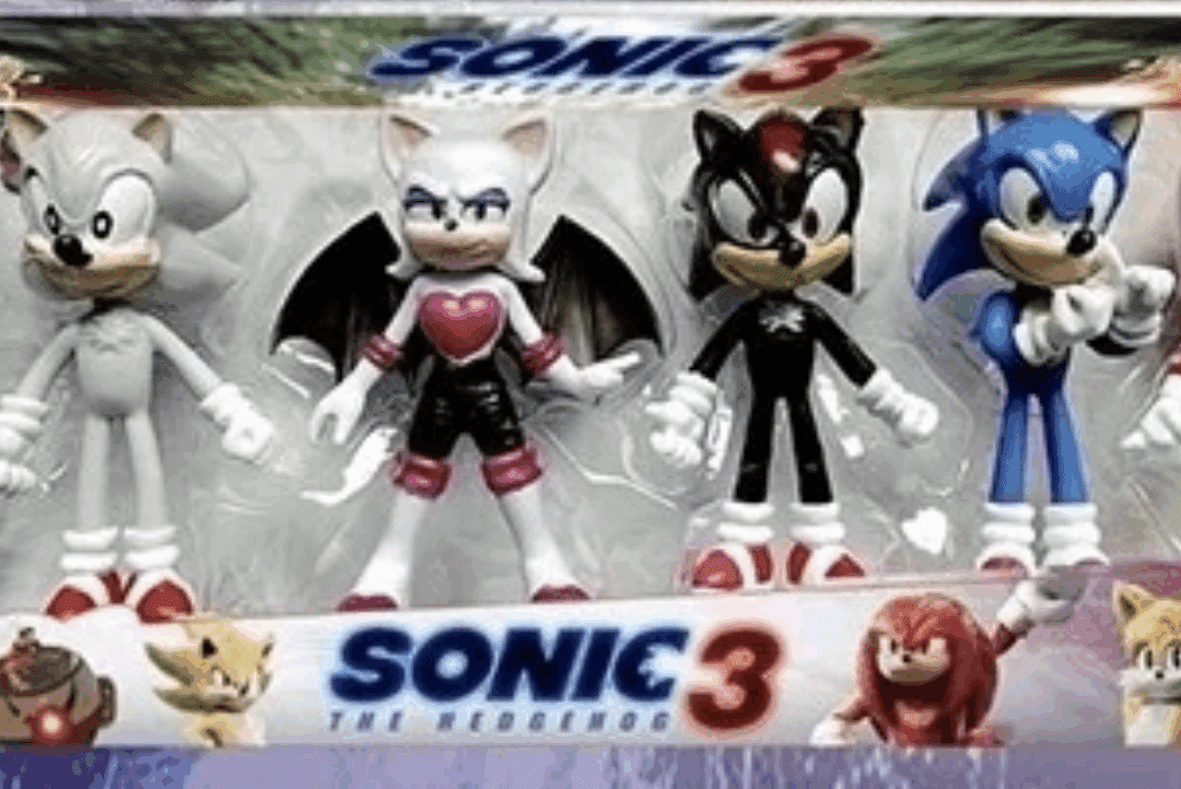 Комплект 6 броя Фигурки Соник 3, Sonic 3