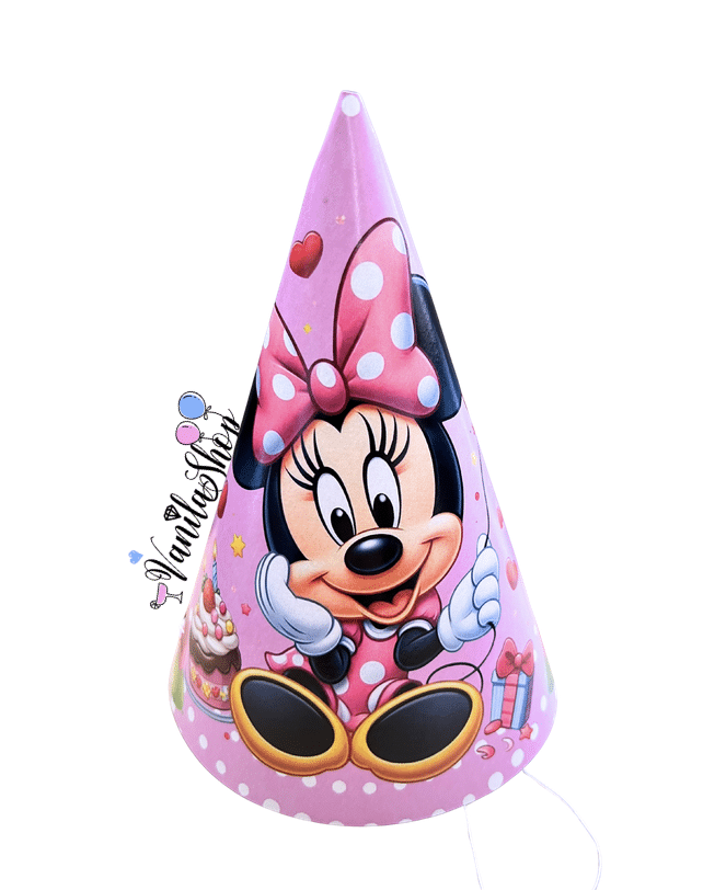Парти шапки Мини Маус (Minnie Mouse) розова