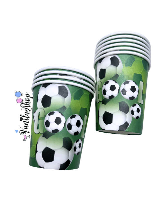 Парти чаши Футболна Топка - 10 броя