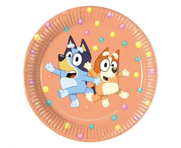 Чинии Блуи (Bluey) - 8 броя 20 см