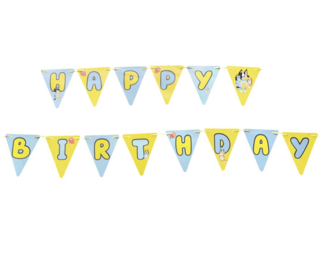 Банер Happy Birthday Bluey Bingo - Блуи -4,5 матра