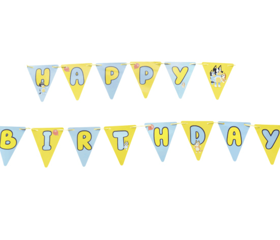 Банер Happy Birthday Bluey Bingo - Блуи -4,5 матра