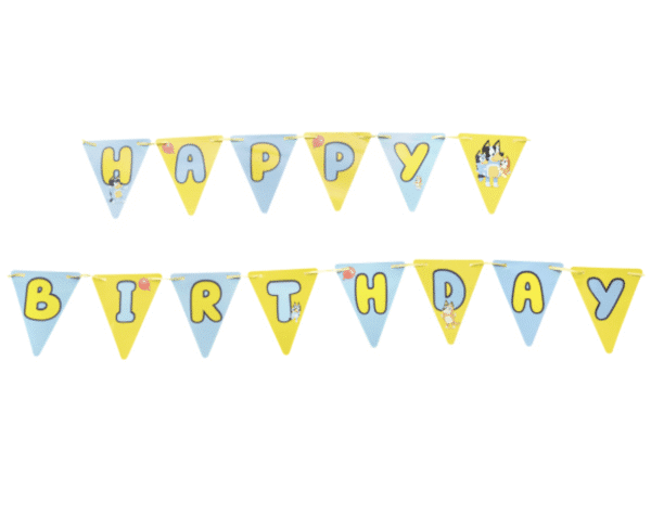Банер Happy Birthday Bluey Bingo - Блуи -4,5 матра