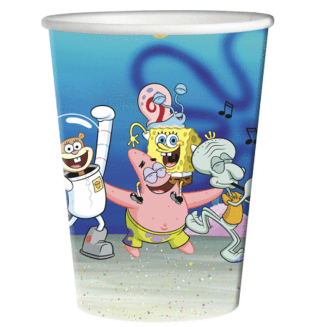 Парти чаши Спондж Боб (SpongeBob) – 8 броя