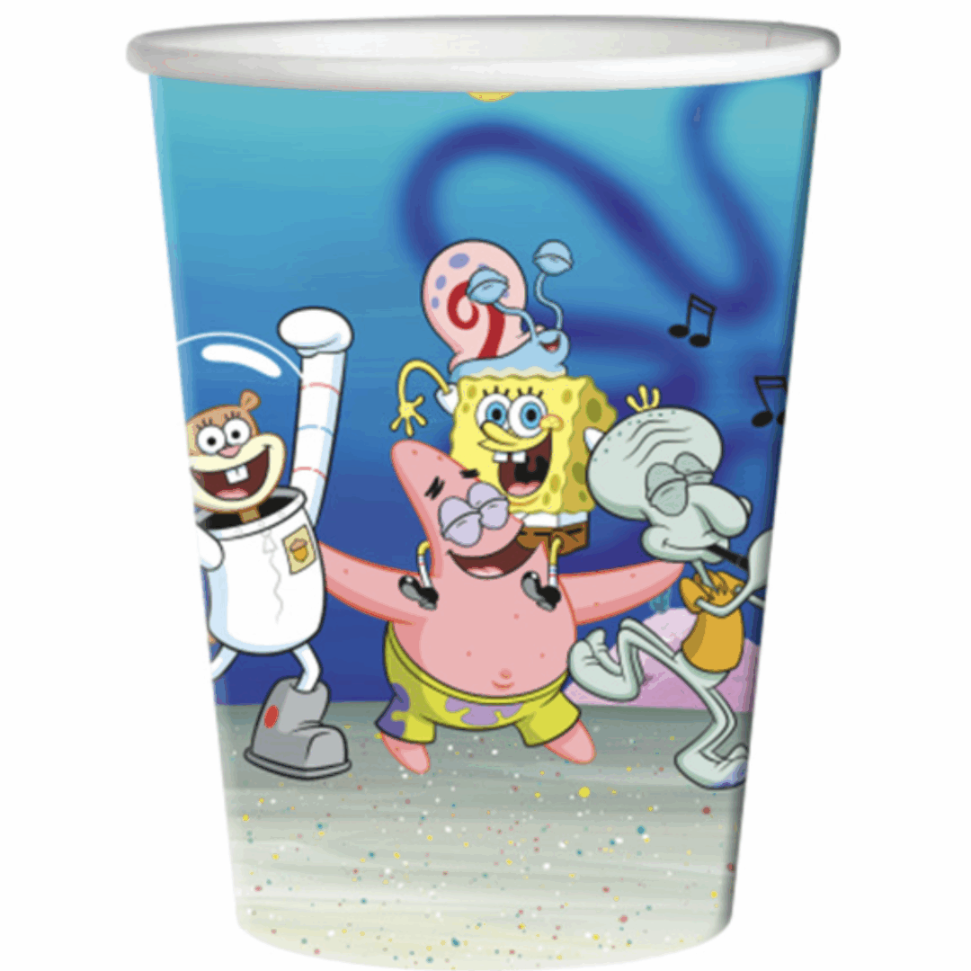Парти чаши Спондж Боб (SpongeBob) – 8 броя