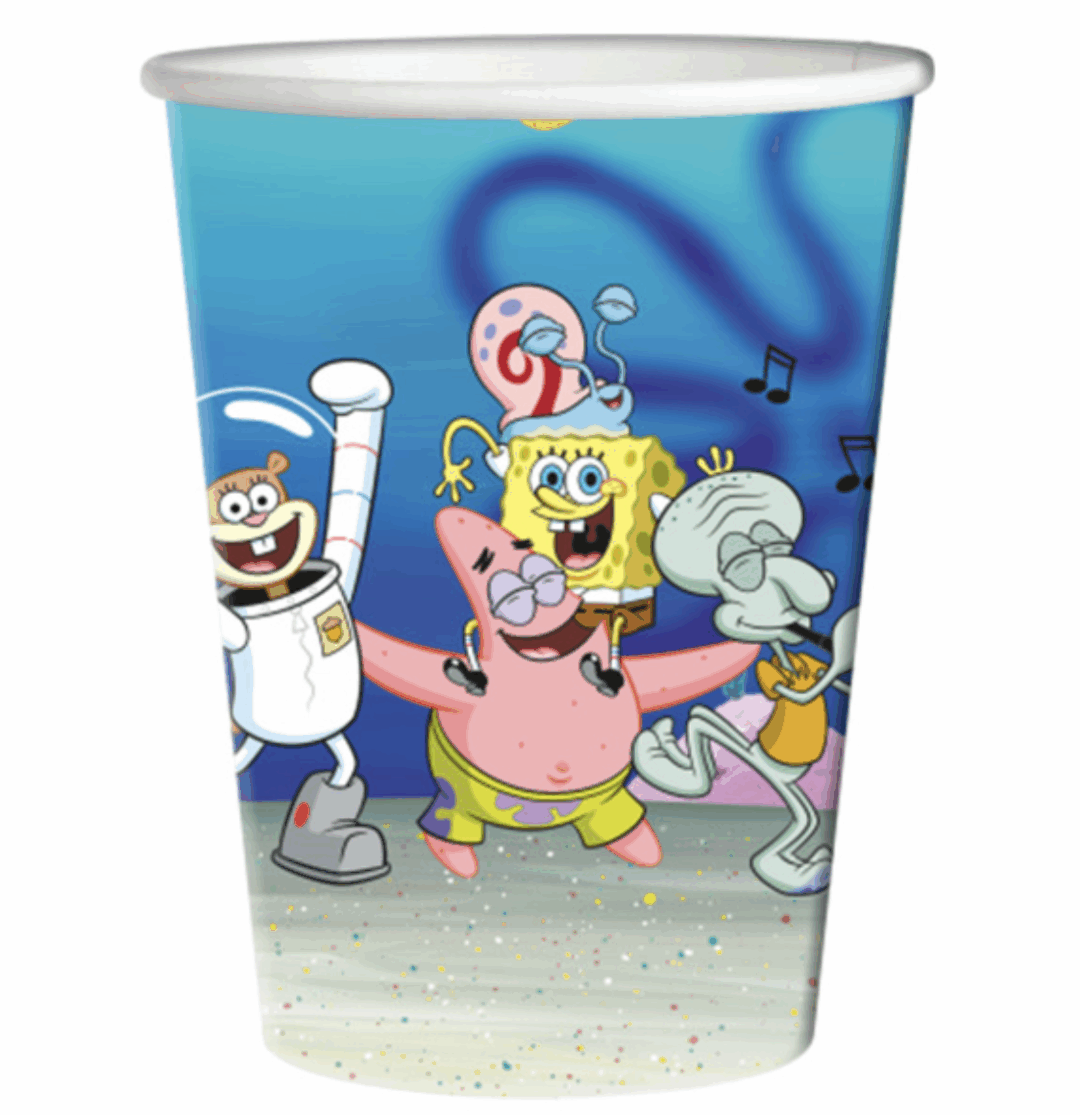 Парти чаши Спондж Боб (SpongeBob) – 8 броя