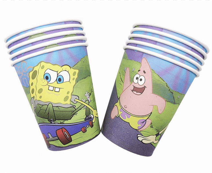 Парти чаши Спондж Боб (Sponge Bob) 10 броя