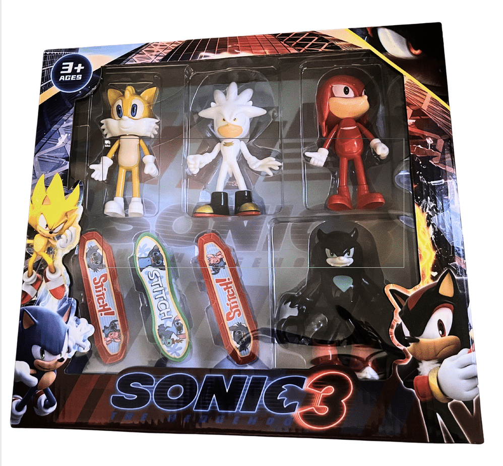Комплект фигурки Sonic 3 – герои и скейтбордове