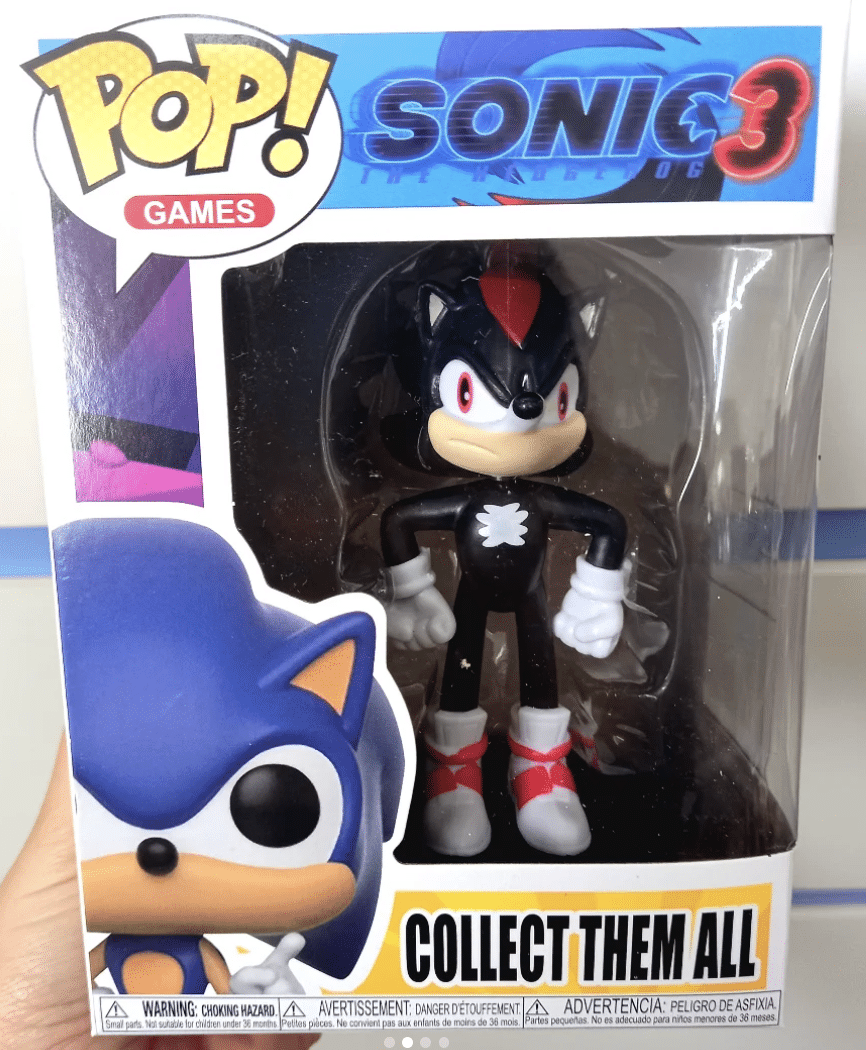 Фигурка Shadow – Sonic the Hedgehog 3 (POP Games стил)