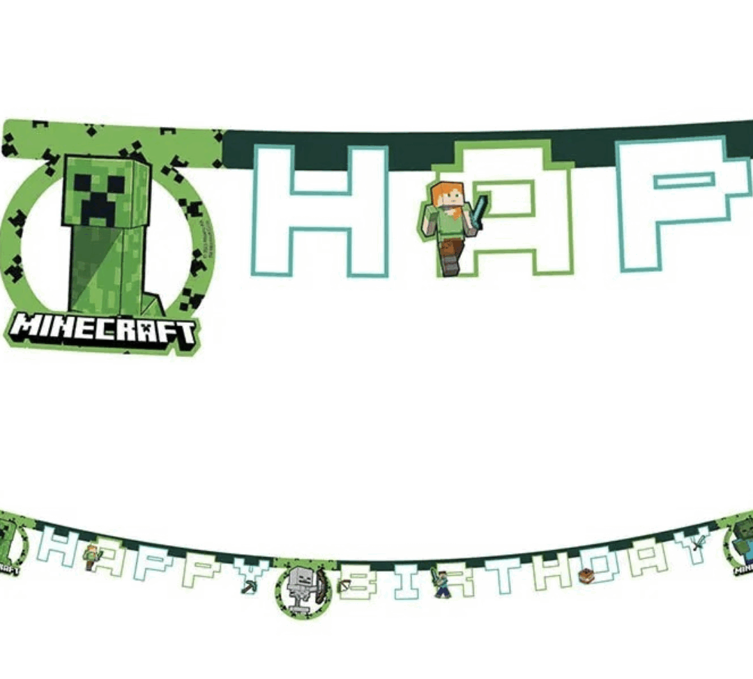 Банер Майнкрафт( Minecraft )“Happy Birthday” – 2 м