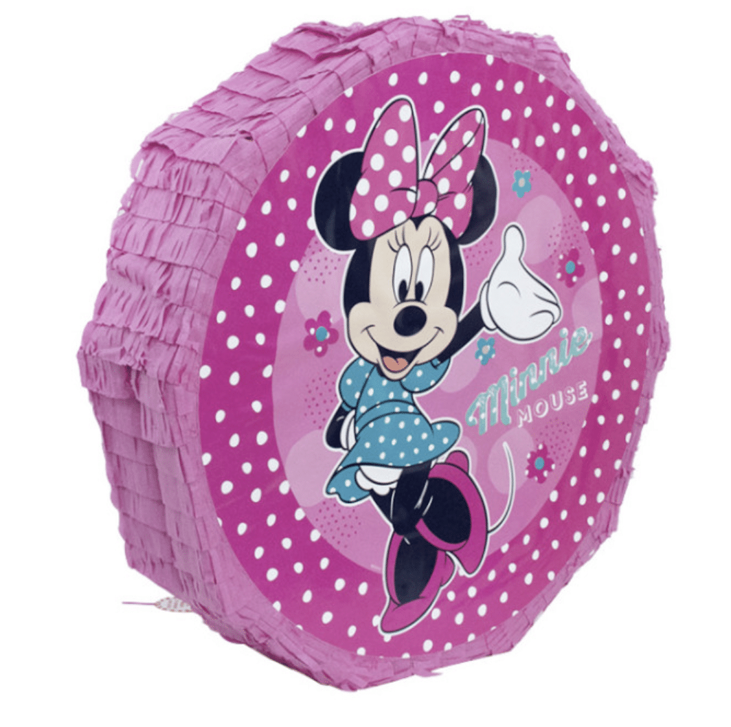 Пинята „Minnie Mouse“ – Розова, Кръгла