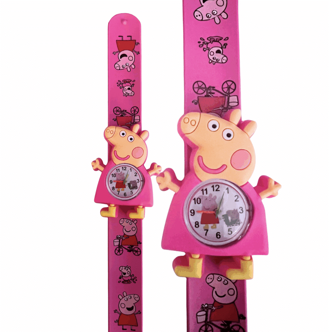 Детски часовник „Пепа Пиг“ Peppa Pig – slap лента (щракало