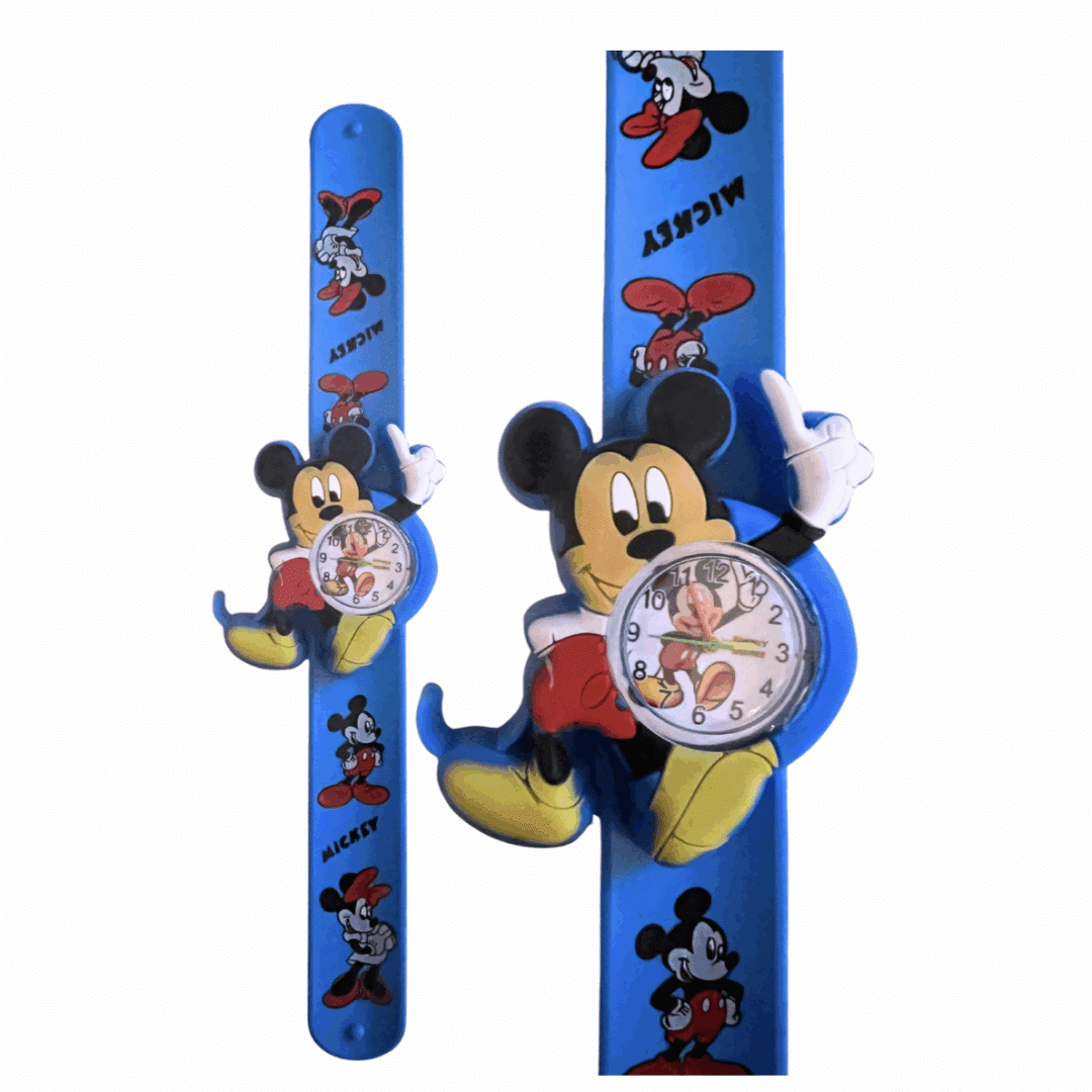 Детски часовник „Мики Маус“ – slap лента