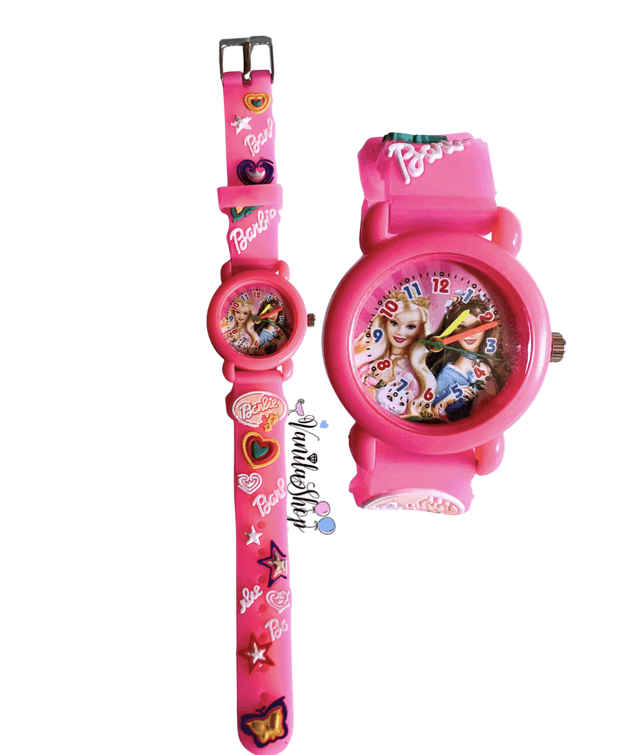 Детски аналогов часовник Барби „Barbie“ – розов