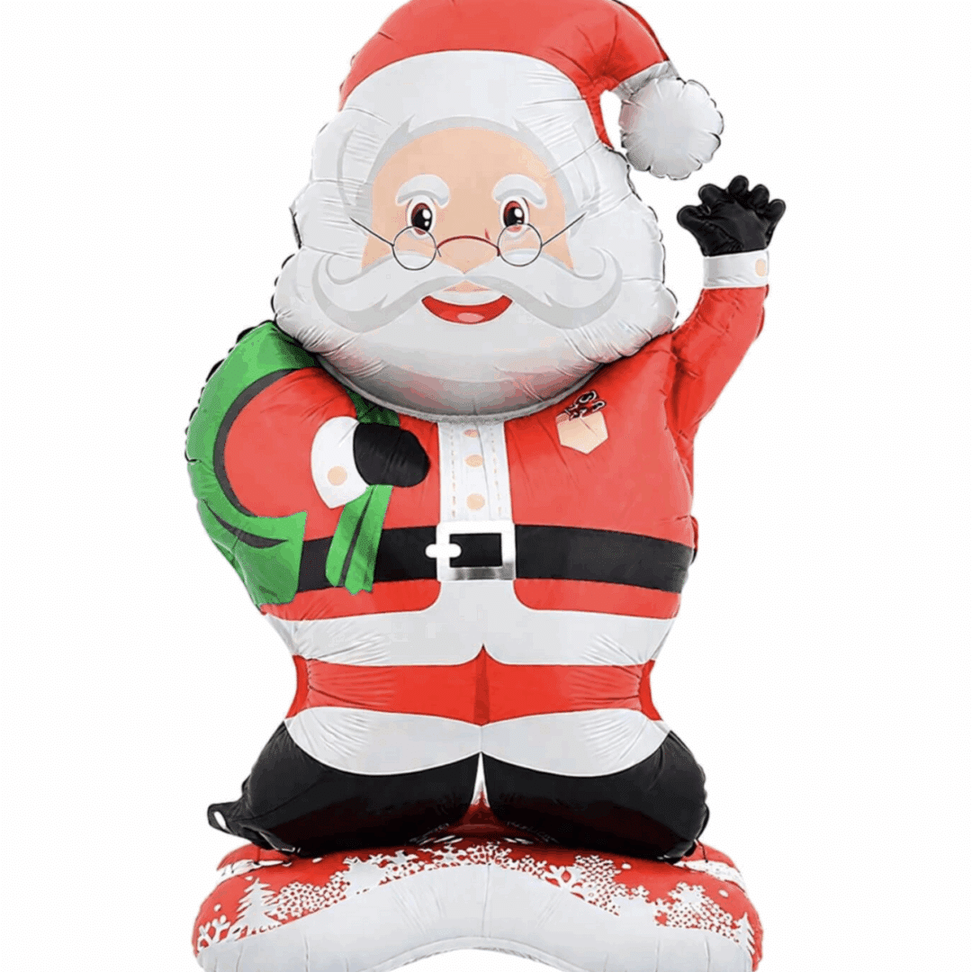Надуваем Фигура фолио „Дядо Коледа“ – 120 × 67 см
