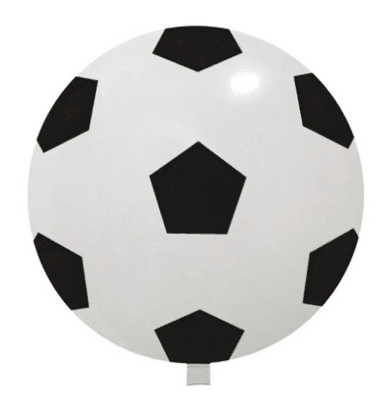 Латексов балон „Футболна топка“ – 60 см