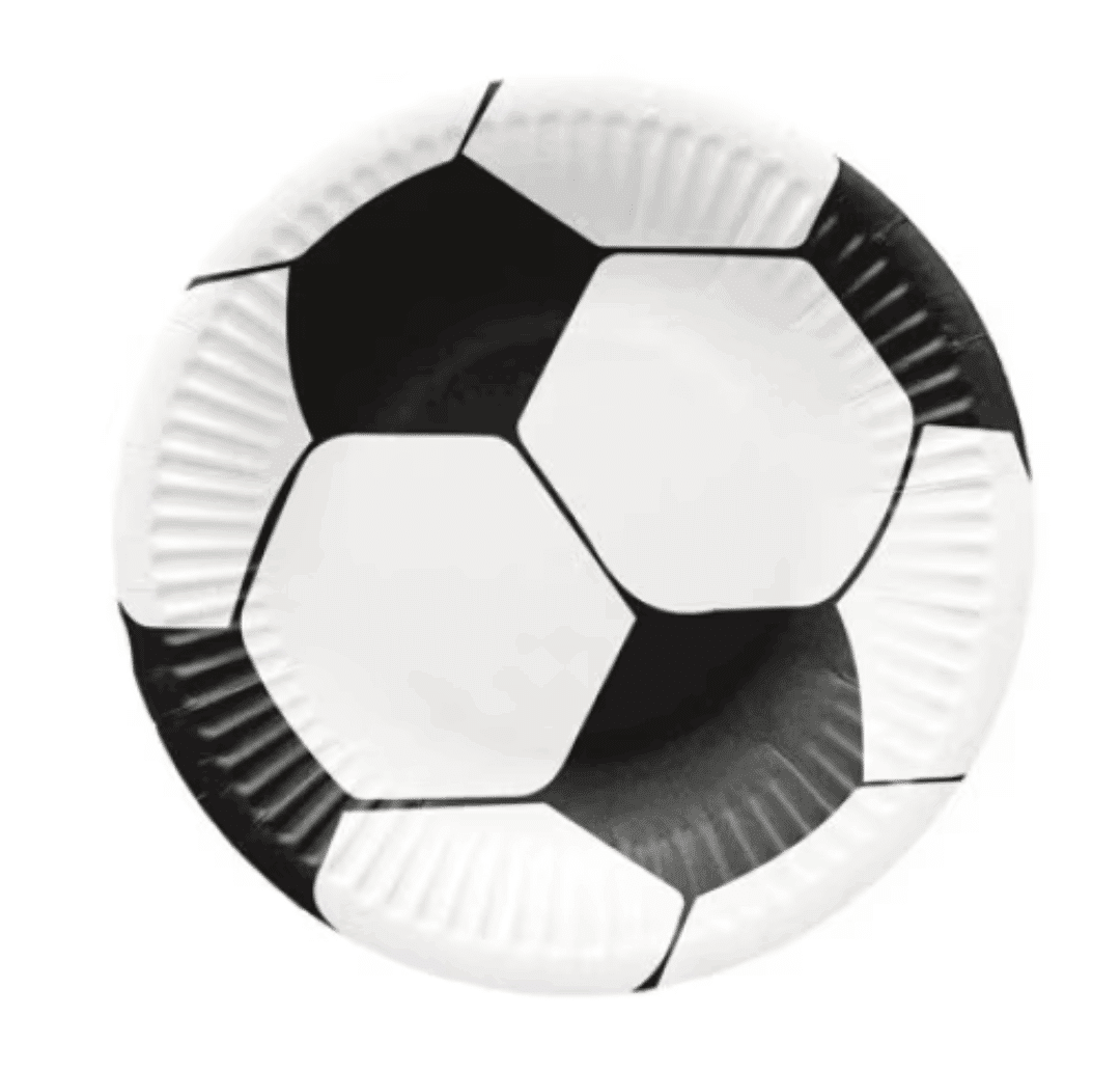 Парти чинии Футбол (Football) - 10 броя - 18 см вариант 2