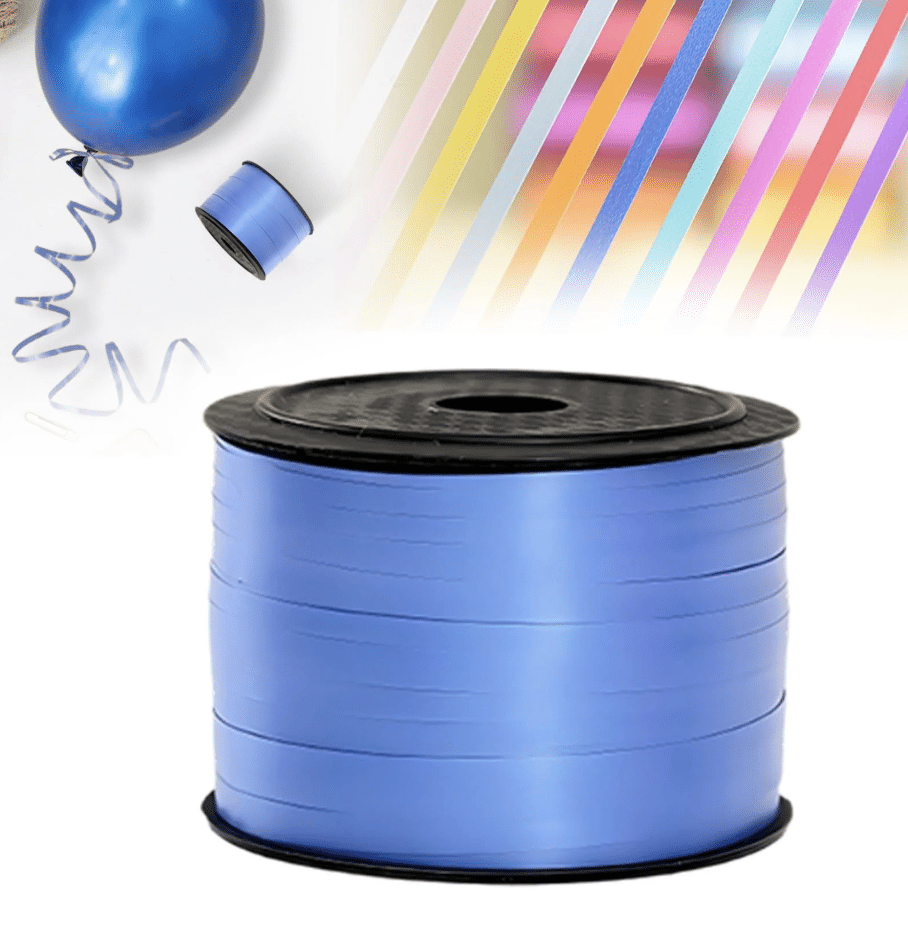 Лента за балони и подаръци на макара – 100 метра бяла