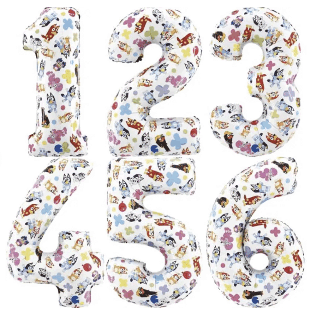 Фолиев балон – цифра „Bluey