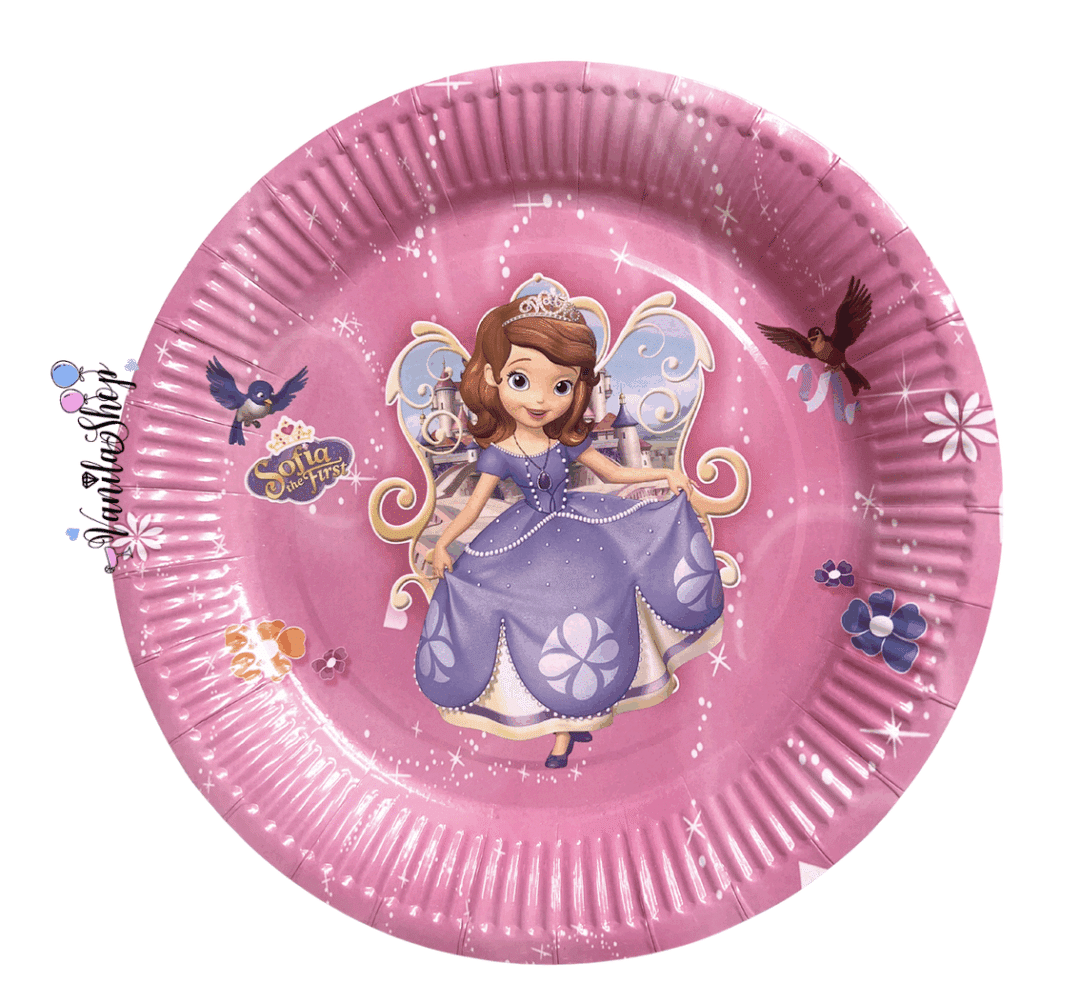 Парти чинии Принцеса София - Princess Sofia - 10 броя