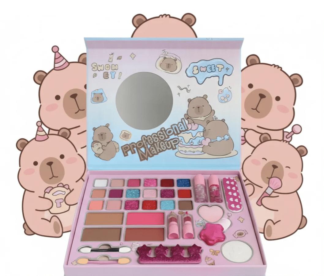 Детски козметичен комплект „Capybara“ – за игра и забавление (3+)