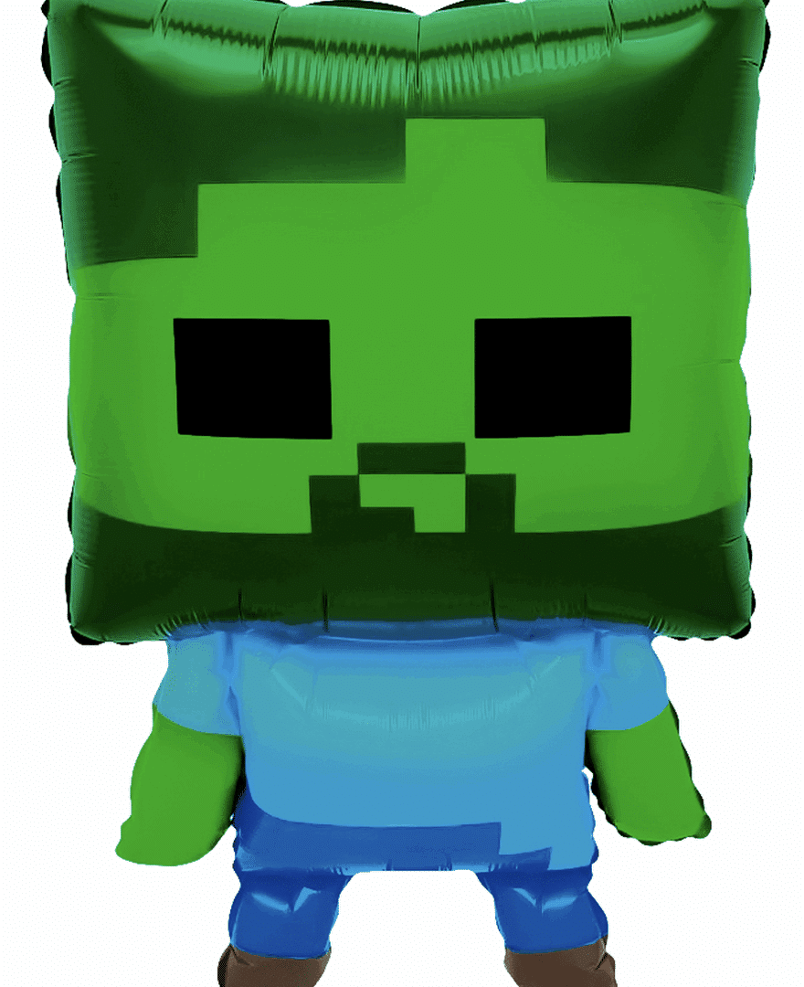 Фолиев балон Minecraft Зомби 66×43,5 см