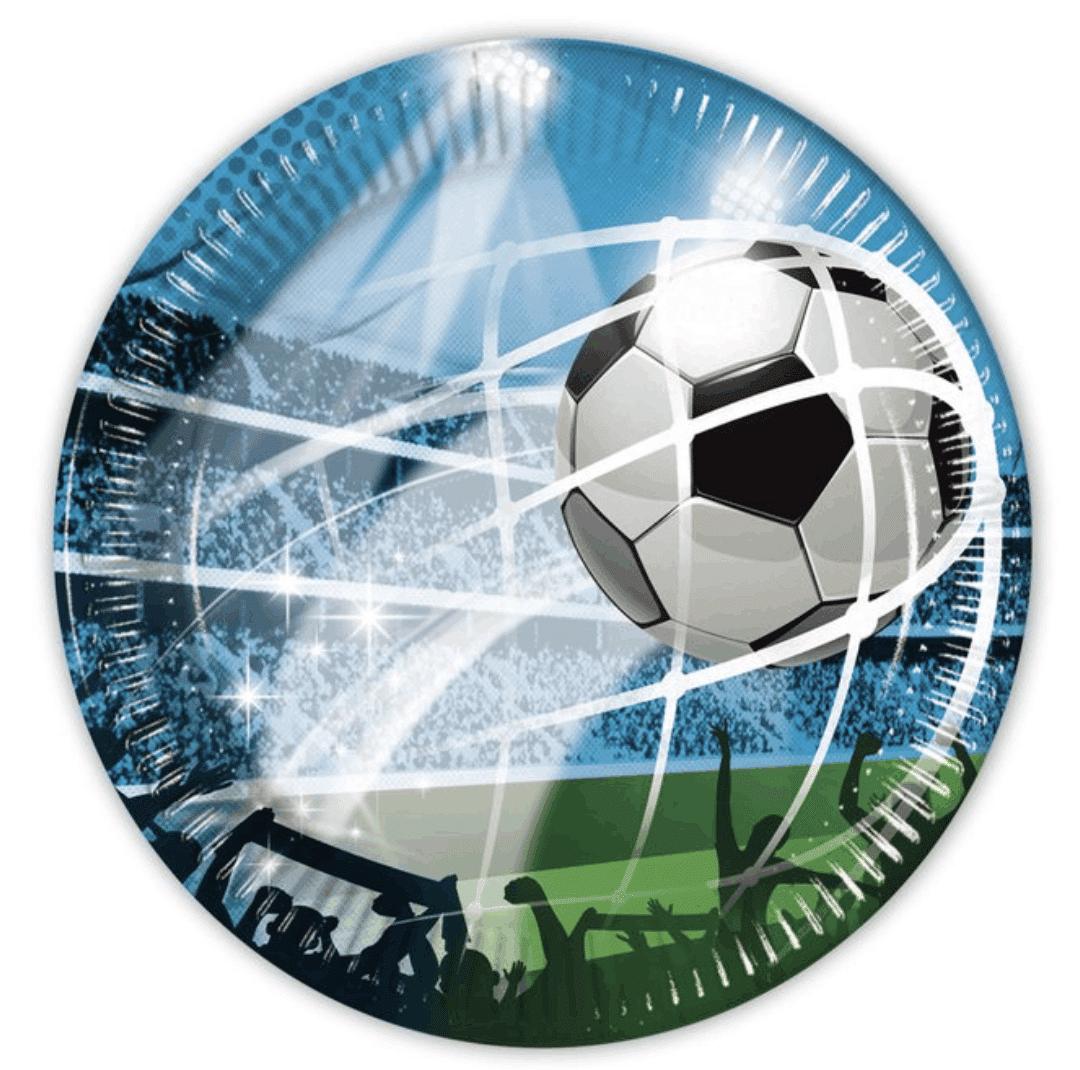 Парти чинии Футбол (Football) - 8 броя - 20 см вариант 3