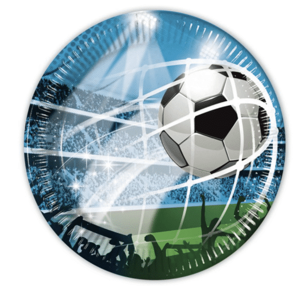 Парти чинии Футбол (Football) - 8 броя - 20 см вариант 3