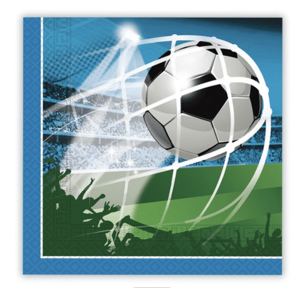 Салфетки Футбол син (Football) - 20 броя