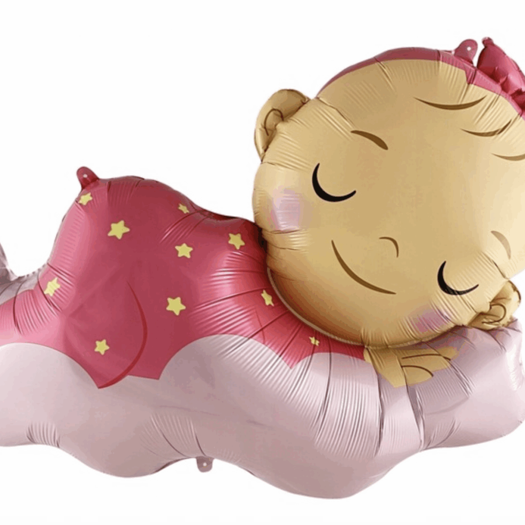 Фолиев балон „Спящо бебе“ (момиче)