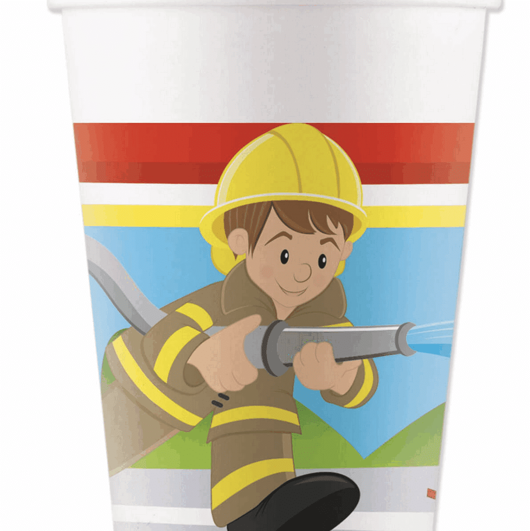 Парти чаши „Пожарникари“ – 8 броя