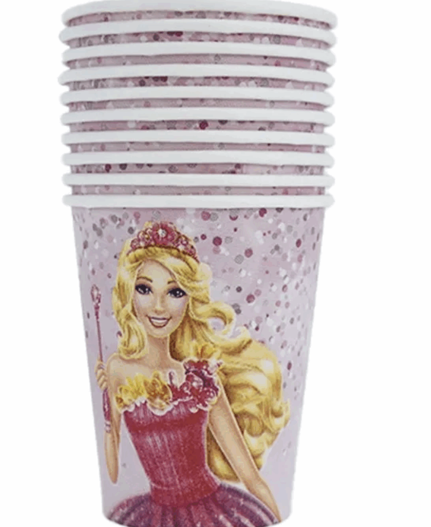 Парти чаши Барби (Barbie) - 10 броя вариант 4