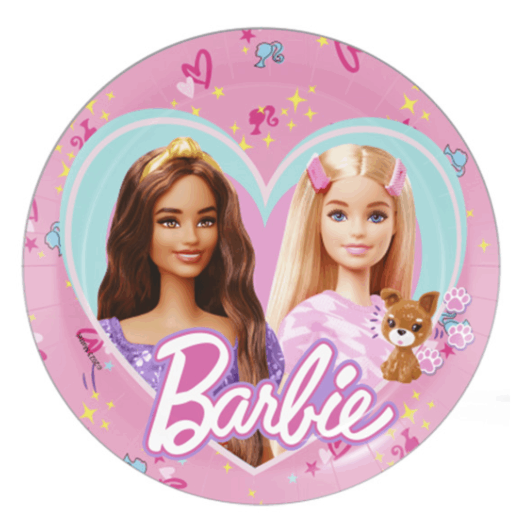Парти чинии „Barbie вариант 3