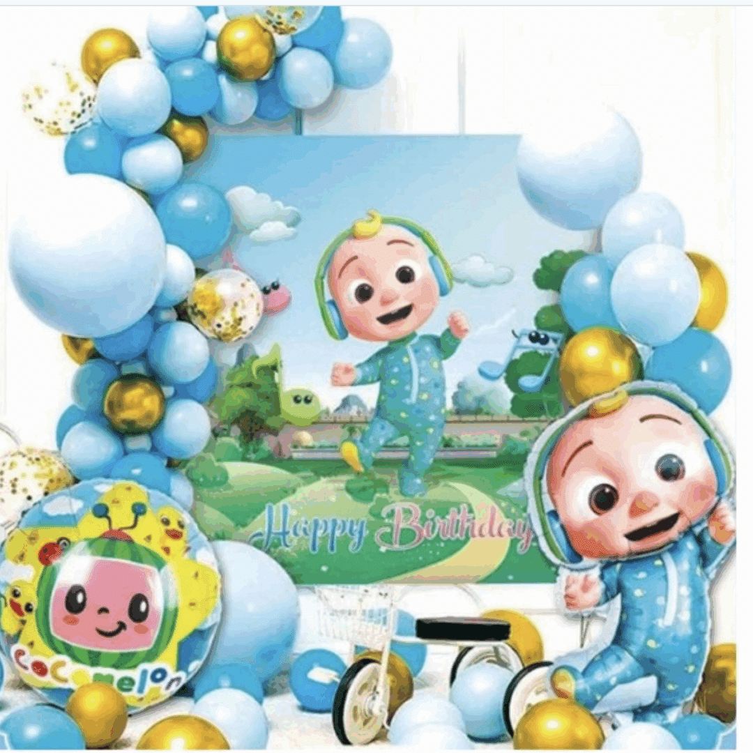 КоКомелон (Cocomelon) Комплект арка с плакат от 60 броя вариант 2