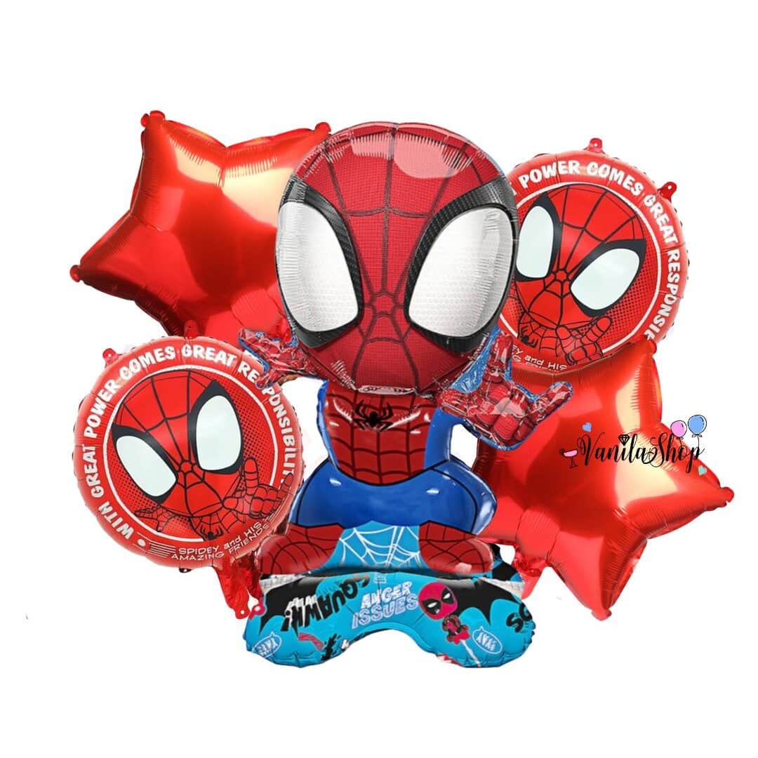 Комплект Балони Спайдърмен ( Spiderman ) - 5 броя