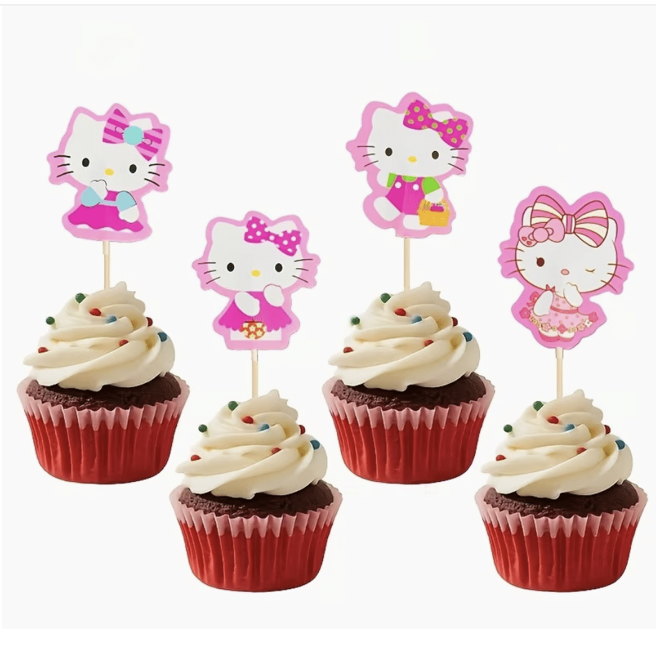 Топери за мъфини Кити( Hello Kitty) - 12 броя