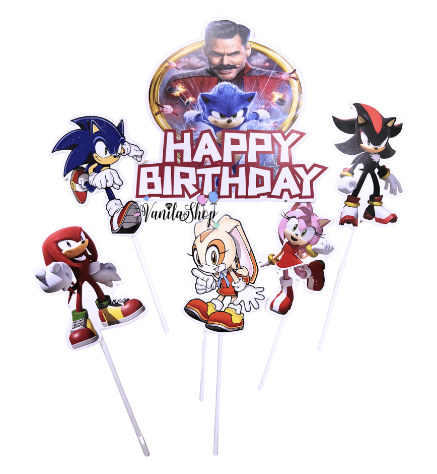 Топери Соник (Sonic) таралежа | 6 броя