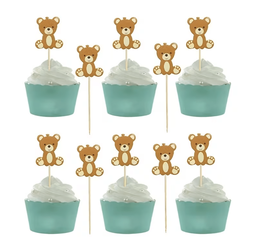 Топери за мъфини Мечета 10бр