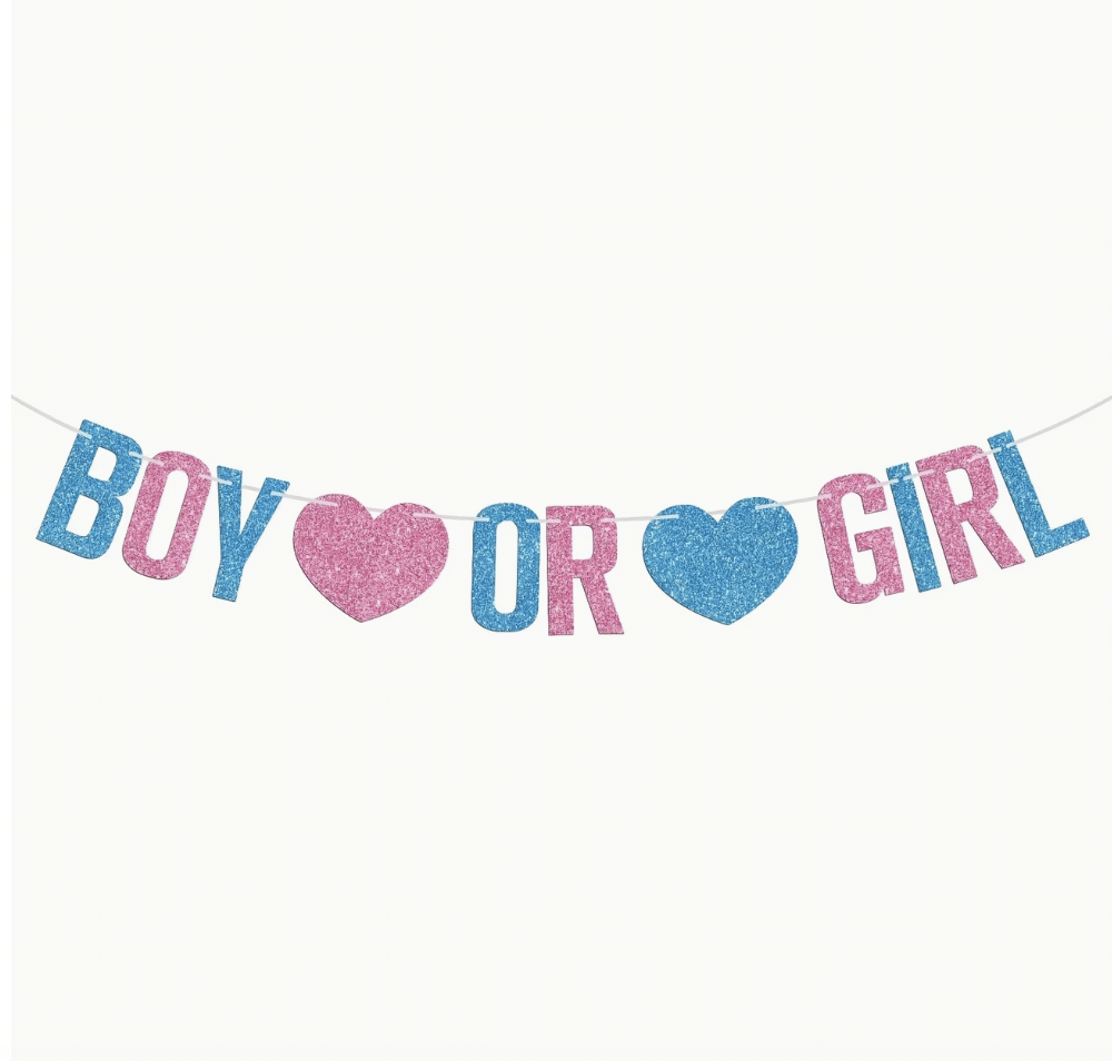 Банер за разкриване полът - Boy or Girl